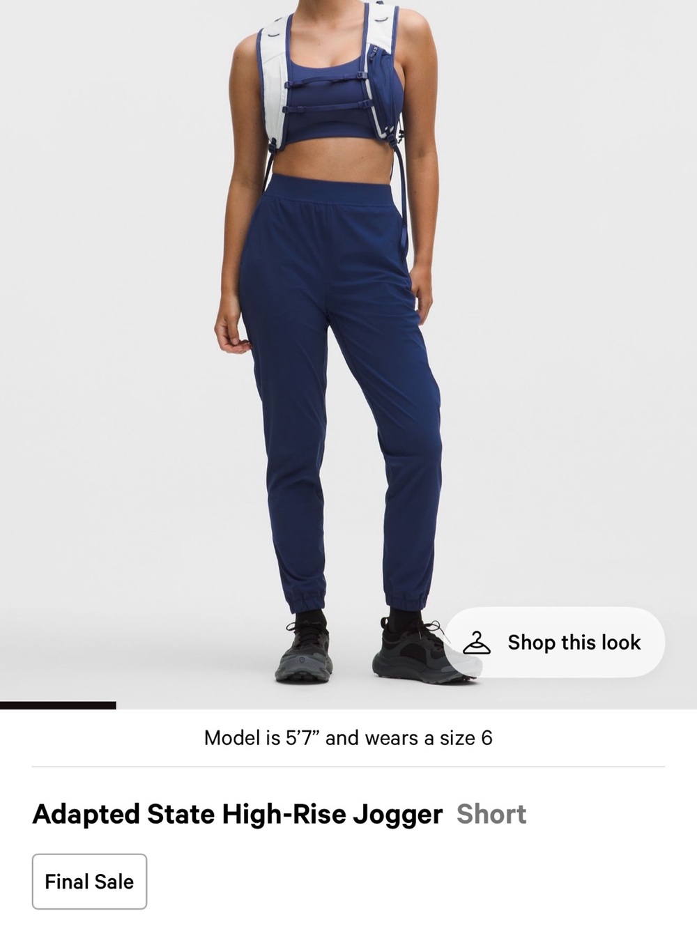 lululemon athletica Navy High-Rise Joggers